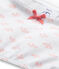 Girl's print bra ECUME white/VENUS pink/MULTICO