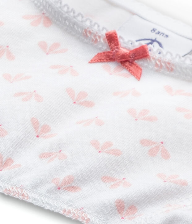 Girl's print bra white/pink/multicolor