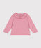 Babies' Long-Sleeved Jersey Blouse ROSELINE CHINE pink