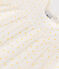 Babies' short-sleeved blouse in cotton with a mini heart print MARSHMALLOW white/ORGE