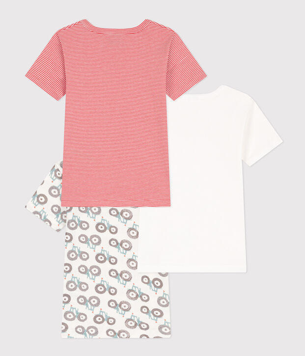 Boys' Tractor Short-Sleeved Cotton T-shirts - 3-Pack multicolor