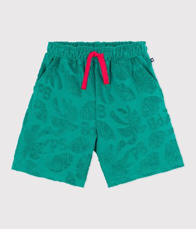 Children's printed cotton Bermuda shorts