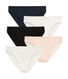 Set of 5 pairs of women's lightweight cotton pants