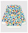 Babies' Fleece Cardigan MARSHMALLOW white/MULTICO white