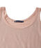 Women's lacquered linen tank top ROSE pink/ARGENT grey