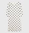 Women's heart-print cotton nightdress MILK blue/SOIR