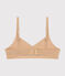Soutien-gorge triangle en coton enfant TRENCH beige