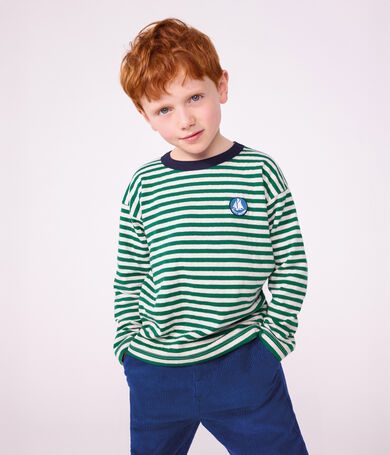 Children's long-sleeved stripy T-shirt