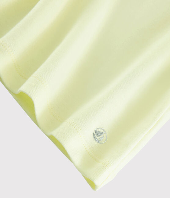 Girls' Short-Sleeved Cotton T-Shirt CITRONEL yellow