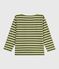 Children's cotton Breton top CEDAR green/MILK