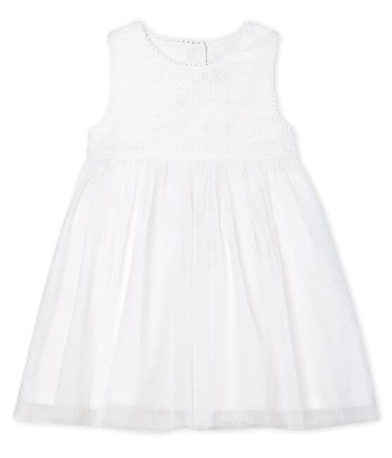 Baby Girls' Special Occasion Dress MARSHMALLOW white/CUIVRE brown