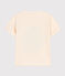 Boys' Short-Sleeved Flocked T-Shirt AVALANCHE Ecru