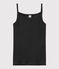 Women's Iconic Strappy Cotton Top NOIR black