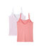 Set of 2 girls' camisoles LOT white