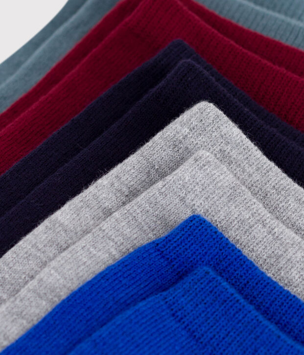 Children's plain cotton socks - 5-pack multicolor