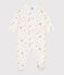 Babies' star print cotton pyjama suit white/multicolor