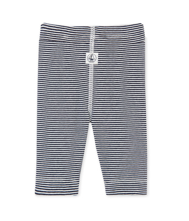 Baby's unisex milleraies-striped leggings blue/white