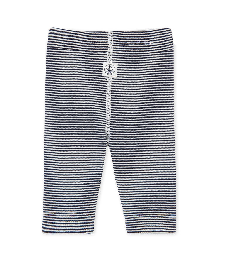 Baby's unisex milleraies-striped leggings blue/white