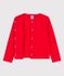 Girls' Cotton Cardigan PEPS red