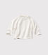 Baby top in wool and cotton