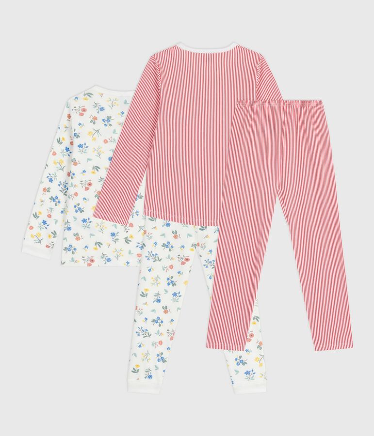 Pack of children's printed cotton pyjamas multicolor