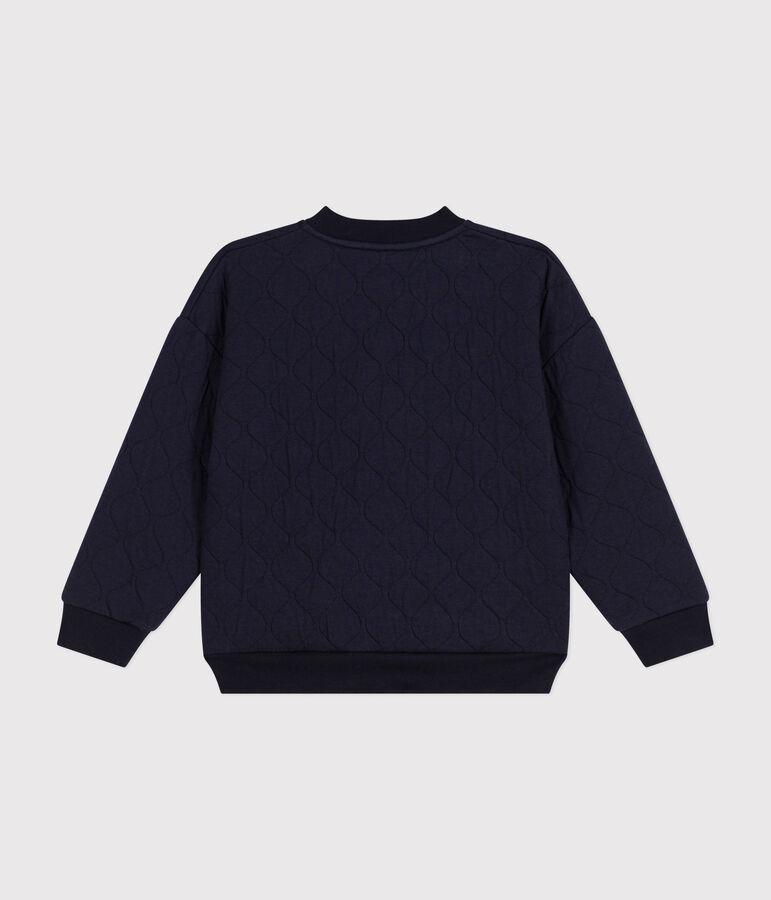 Boys' tube knit sweatshirt SMOKING blue