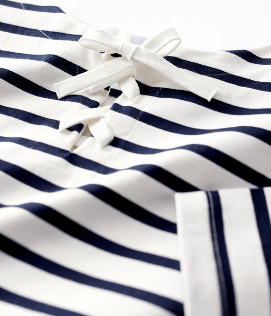 Women's Breton Top MARSHMALLOW white/SMOKING blue