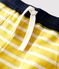 Boys' Cotton Bermuda Shorts ORGE yellow/MARSHMALLOW white