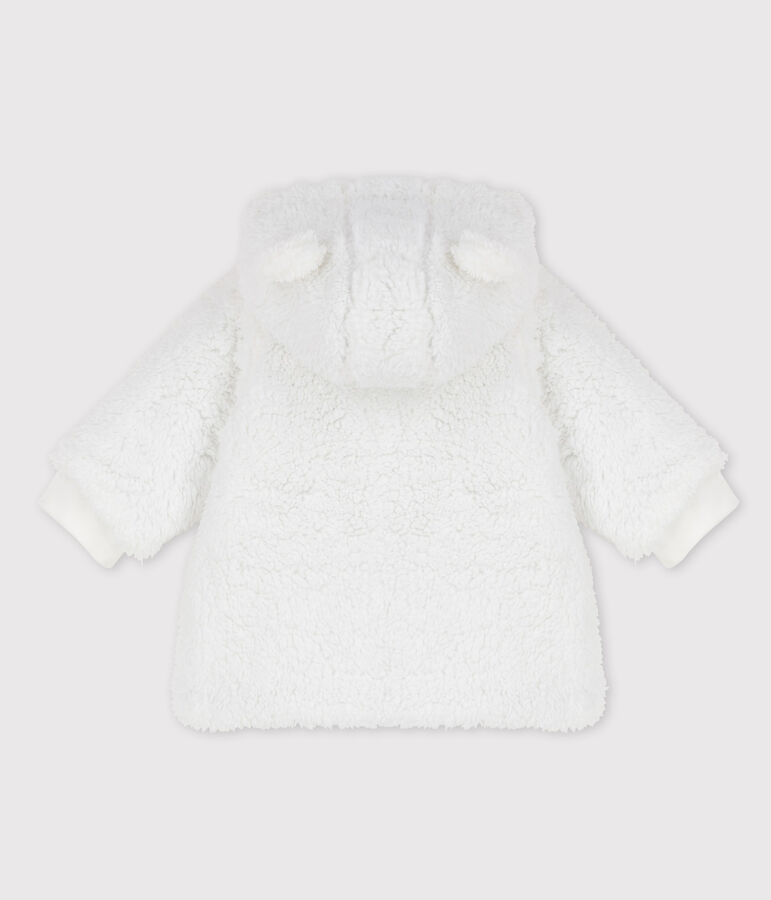 Babies' Soft Sherpa Coat MARSHMALLOW white