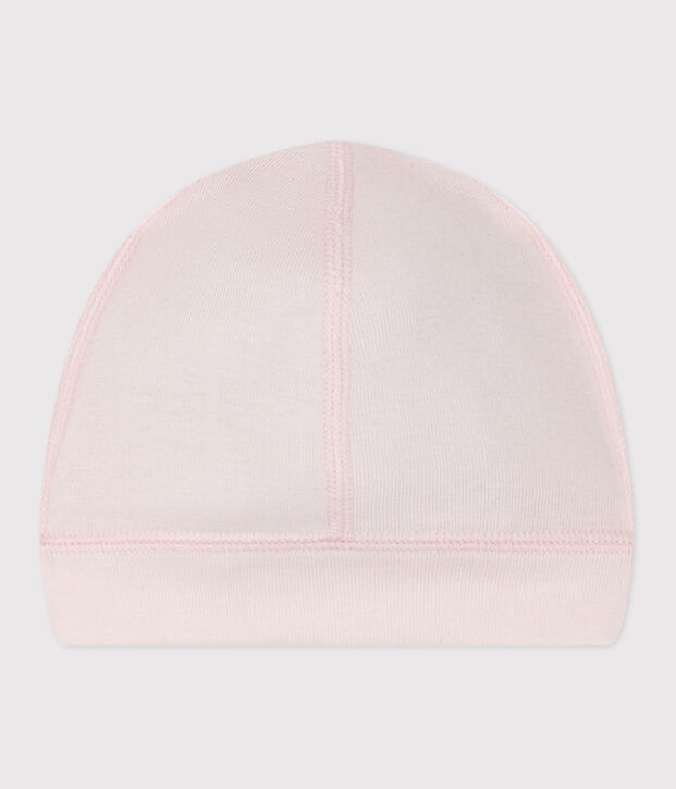 Babies' plain cotton hat FLEUR