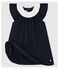Baby Girls' Ribbed Bodysuit with Collar SMOKING blue