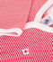 Babies' long-sleeved footless cotton pyjamas CORRIDA red/MARSHMALLOW white