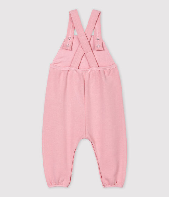 Babies' Fleece Dungarees CHARME pink