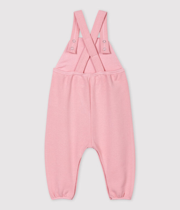 Babies' Fleece Dungarees pink