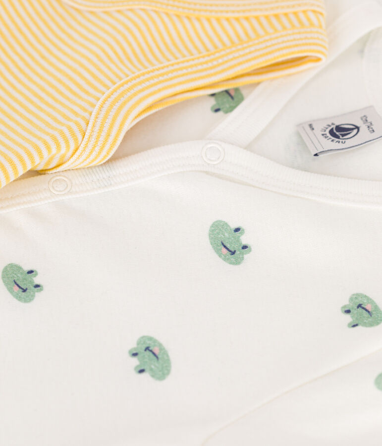 Babies' short cotton jumpsuits - 2-Pack multicolor