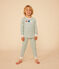 Children's Plain Cotton Pyjamas HERBIER green