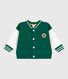 Babies' varsity-style cotton jacket in two colours