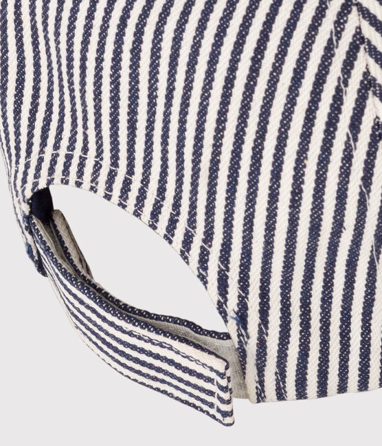 Unisex Children's Petit Bateau Family Cap MEDIEVAL blue/MARSHMALLOW white