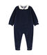 Babies' Velour Neck Sleepsuit