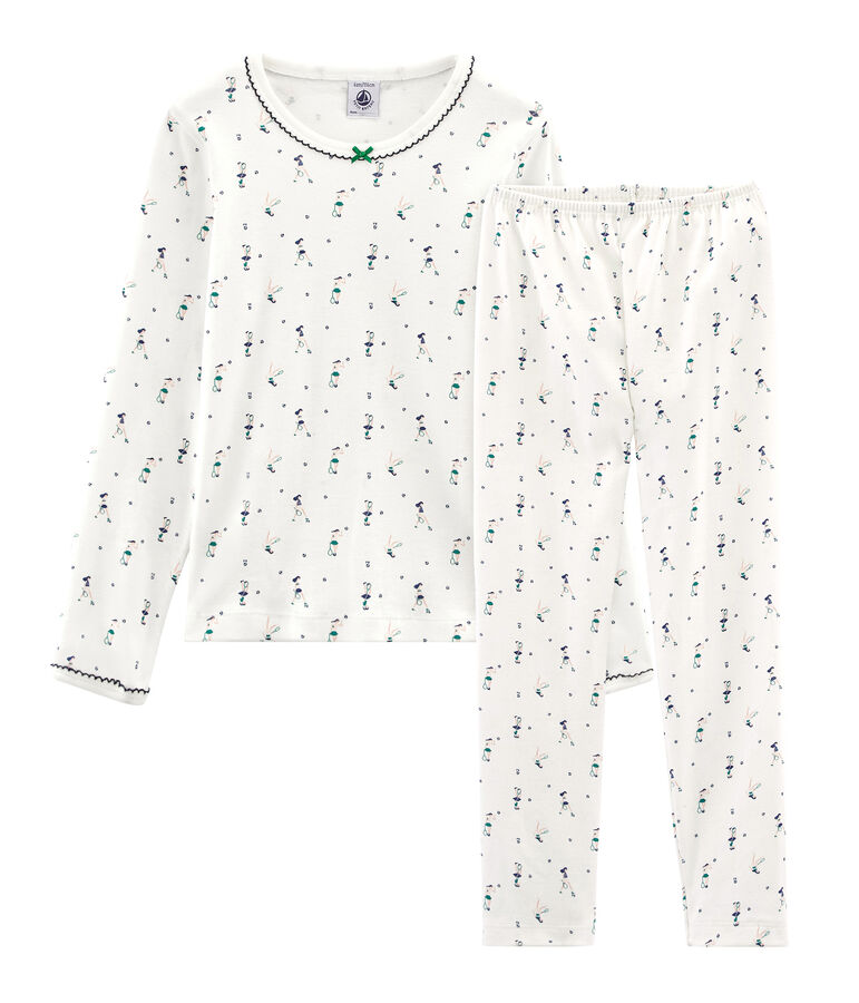 Girls' Pyjamas white/multicolor