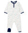 Baby Boys' Fleece Sleepsuit MARSHMALLOW white/MULTICO white