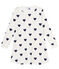 Girls' Ribbed Nightdress MARSHMALLOW white/MEDIEVAL blue