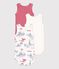Babies' Paris-Themed Sleeveless Cotton Bodysuits - 3-Pack variante 1