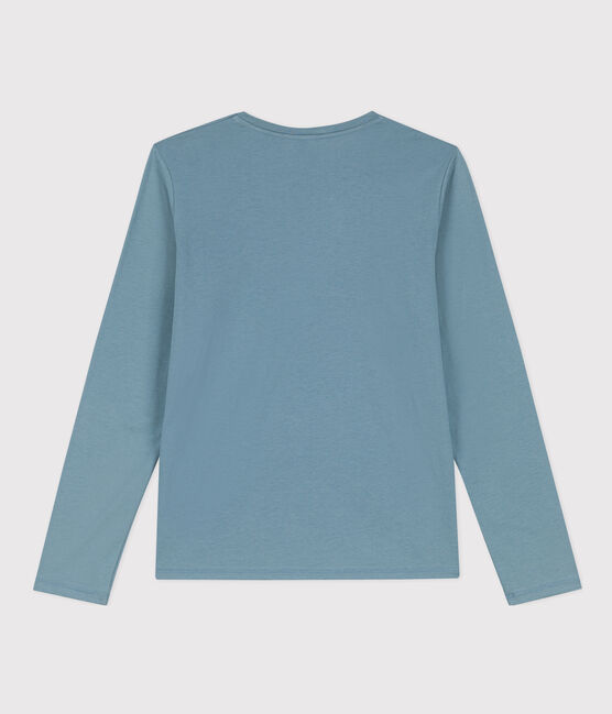 Women's Straight Cotton V-Neck T-Shirt ROVER blue