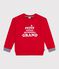 Children's printed cotton sweatshirt POMPEI red