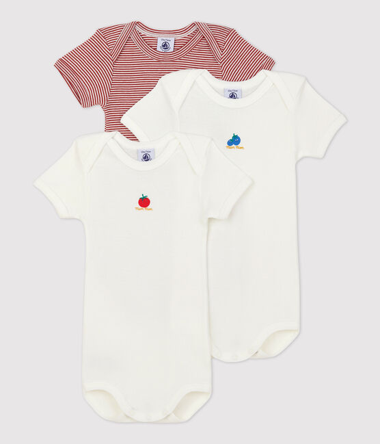 Short-Sleeved Cotton Bodysuits - 3-Pack variante 1
