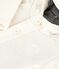 Babies' padded jacket in embroidered velour with a pinstriped lining MILK Ecru
