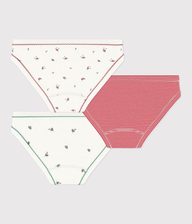 Pack of children's printed cotton pants multicolor