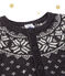 Baby boy's wool blend jacquard cardigan CAPECOD grey/MULTICO white