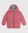 Children's plain puffer jacket pink
